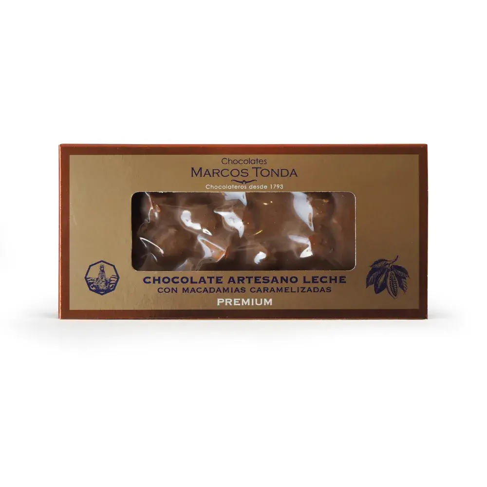 Chocolate Premium Leche Con Macadamias, 200G Chocolate Premium Leche Con Macadamias, 200G