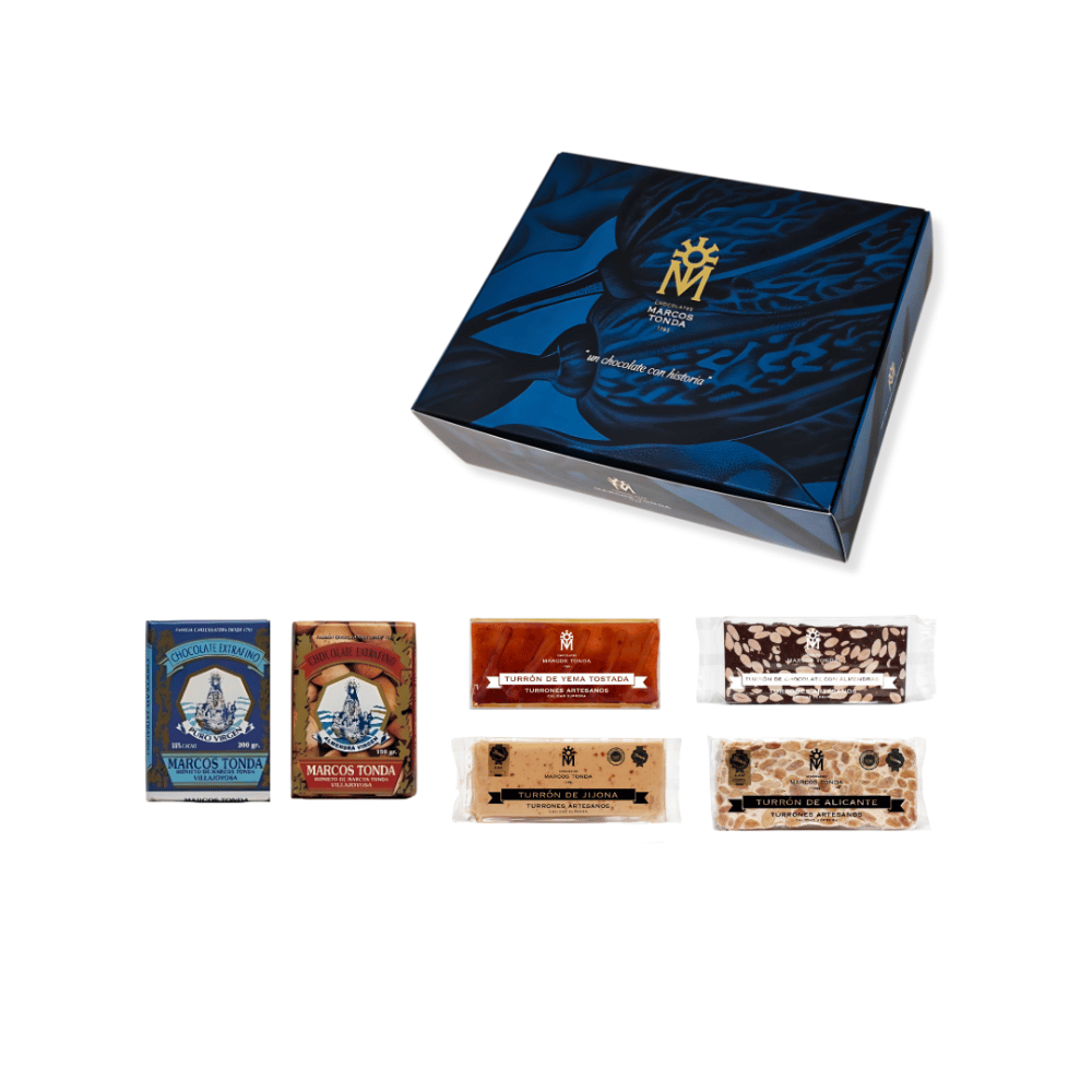 PACK VIRGEN Y TURRONES Chocolates originales para regalar la virgen