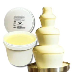 Chocolate blanco para fuentes de chocolate