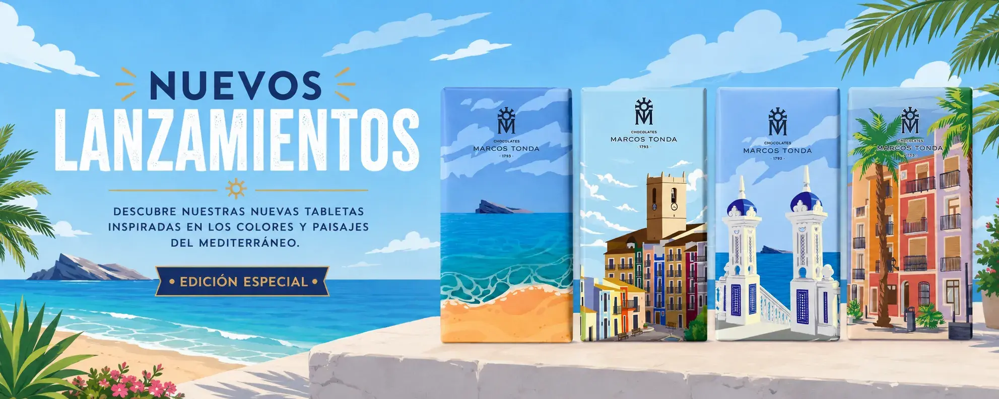 Tabletas Souvenir de Chocolate: el regalo perfecto de Benidorm y Villajoyosa